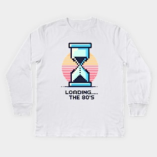 Retro Reload: Dialing Back the Decades Kids Long Sleeve T-Shirt